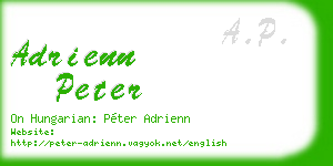 adrienn peter business card