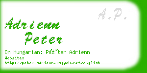 adrienn peter business card